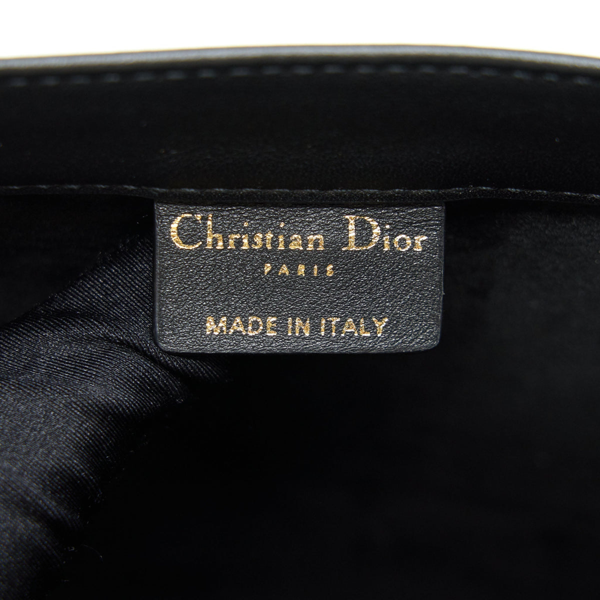 DIOR SMALL LEATHER BOOK TOTE SO BLACK