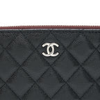 CHANEL COIN POUCH CAVIAR LEATHER BLACK