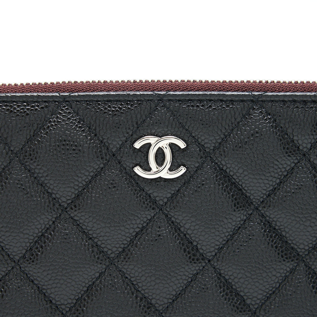 CHANEL COIN POUCH CAVIAR LEATHER BLACK