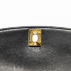 CHANEL VINTAGE DIANA FLAP BAG LAMBSKIN BLACK GHW