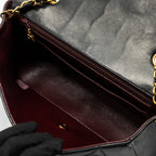 CHANEL VINTAGE DIANA FLAP BAG LAMBSKIN BLACK GHW