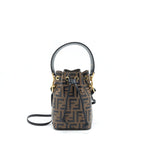 FENDI MON TRESOR BUCKET BAG CALFSKIN BROWN GHW