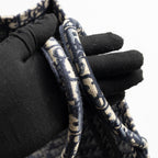 DIOR LARGE BOOK TOTE BLUE DIOR OBLIQUE EMBROIDERY