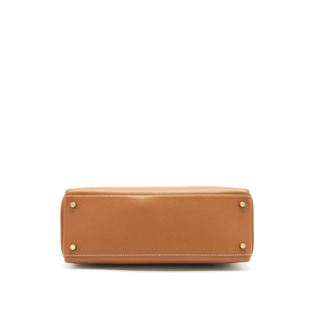 HERMES KELLY 32 GOLD EPSOM GHW