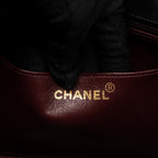 CHANEL VINTAGE DIANA FLAP BAG LAMBSKIN BLACK GHW