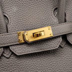 HERMES BIRKIN 25 TOGO GRIS ETAIN GHW