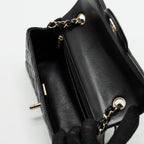 CHANEL MINI RECTANGULAR FLAP BAG LAMBSKIN BLACK LGHW (MICROCHIP)
