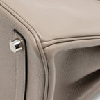 Hermes Birkin 25 Taurillon Novillo M8 Gris Asphalte SHW