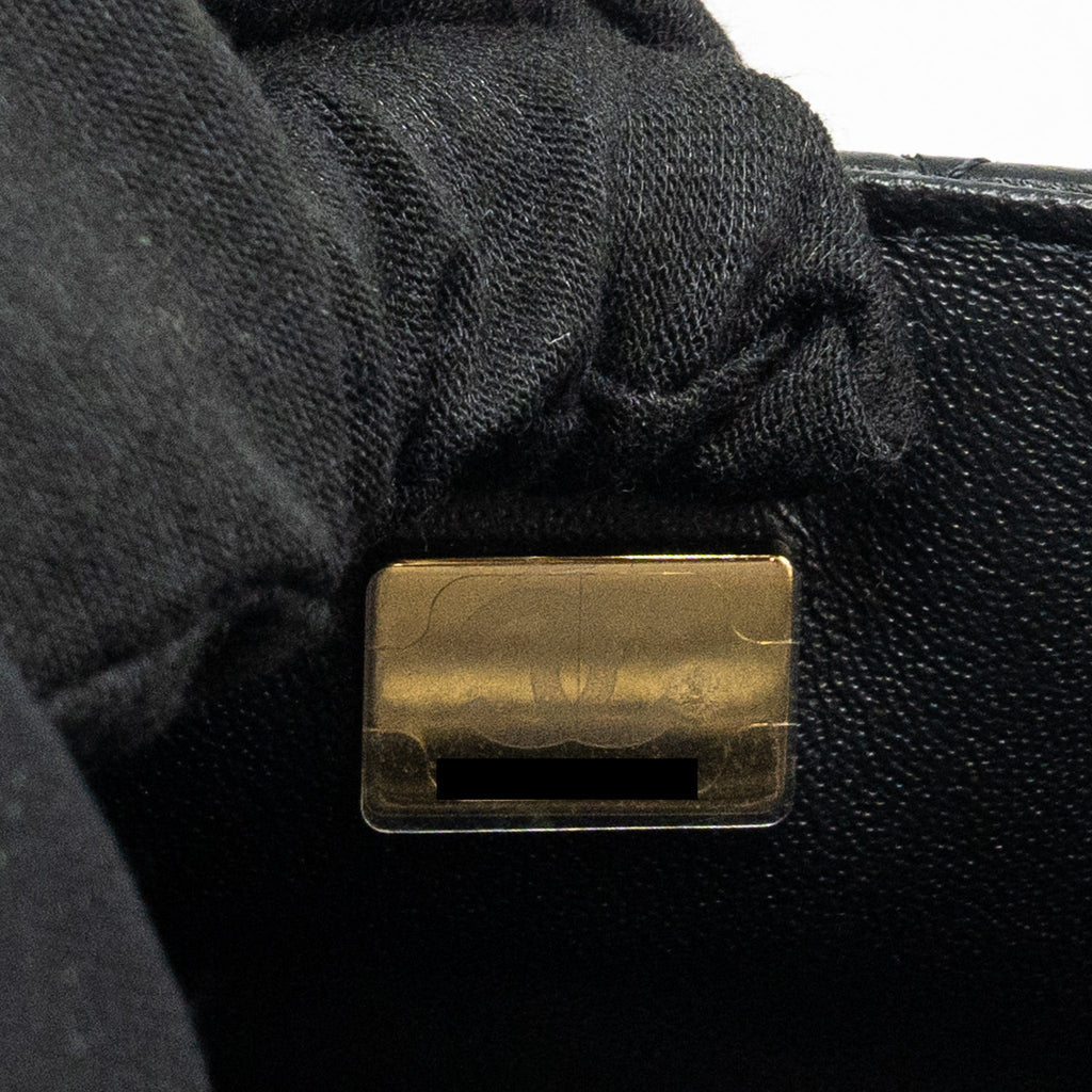 CHANEL MINI RECTANGULAR FLAP BAG LAMBSKIN BLACK LGHW (MICROCHIP)
