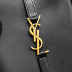 Saint Laurent/YSL Mini Le 5 a 7 Vertical Pouch Smooth Leather Black GHW