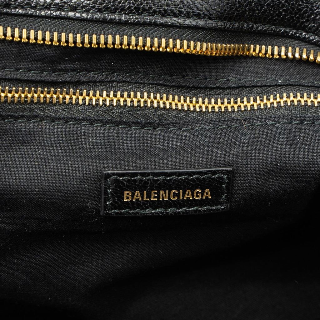 BALENCIAGA CLASSIC CITY BAG LEATHER BLACK GHW