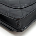 CHANEL 2021 SEASONAL WALLET ON CHAIN BLACK GHW