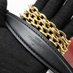 LOUIS VUITTON PALLAS CHAIN BAG MONOGRAM CANVAS/ LEATHER CERISE GHW