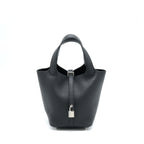 HERMES PICOTIN 18 LOCK BAG CLEMENCE EBENE SHW