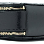 CHANEL 22S TOP HANDLE SMALL VANITY CASE CAVIAR BLACK BRUSHED GHW (MICROCHIP)