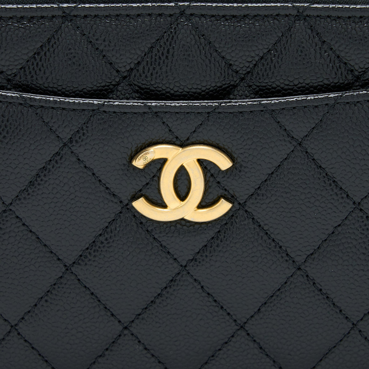 CHANEL 22S TOP HANDLE SMALL VANITY CASE CAVIAR BLACK BRUSHED GHW (MICROCHIP)