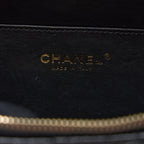 CHANEL 22S TOP HANDLE SMALL VANITY CASE CAVIAR BLACK BRUSHED GHW (MICROCHIP)