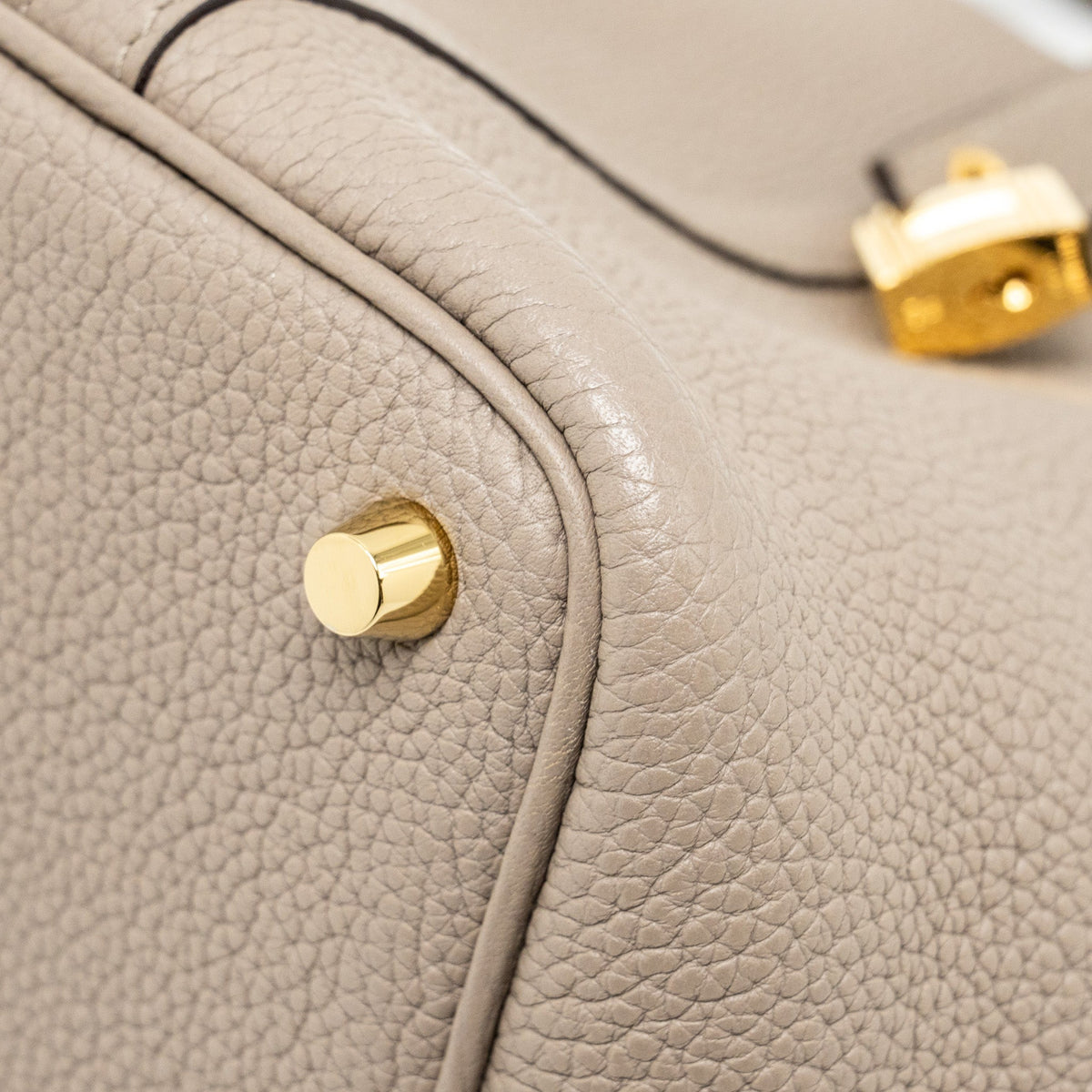 Hermes picotin 18 lock bag Taurillon Maurice gris asphalte GHW