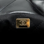 CHANEL 24C 22 BAG CALFSKIN BLACK GHW (MICROCHIP)