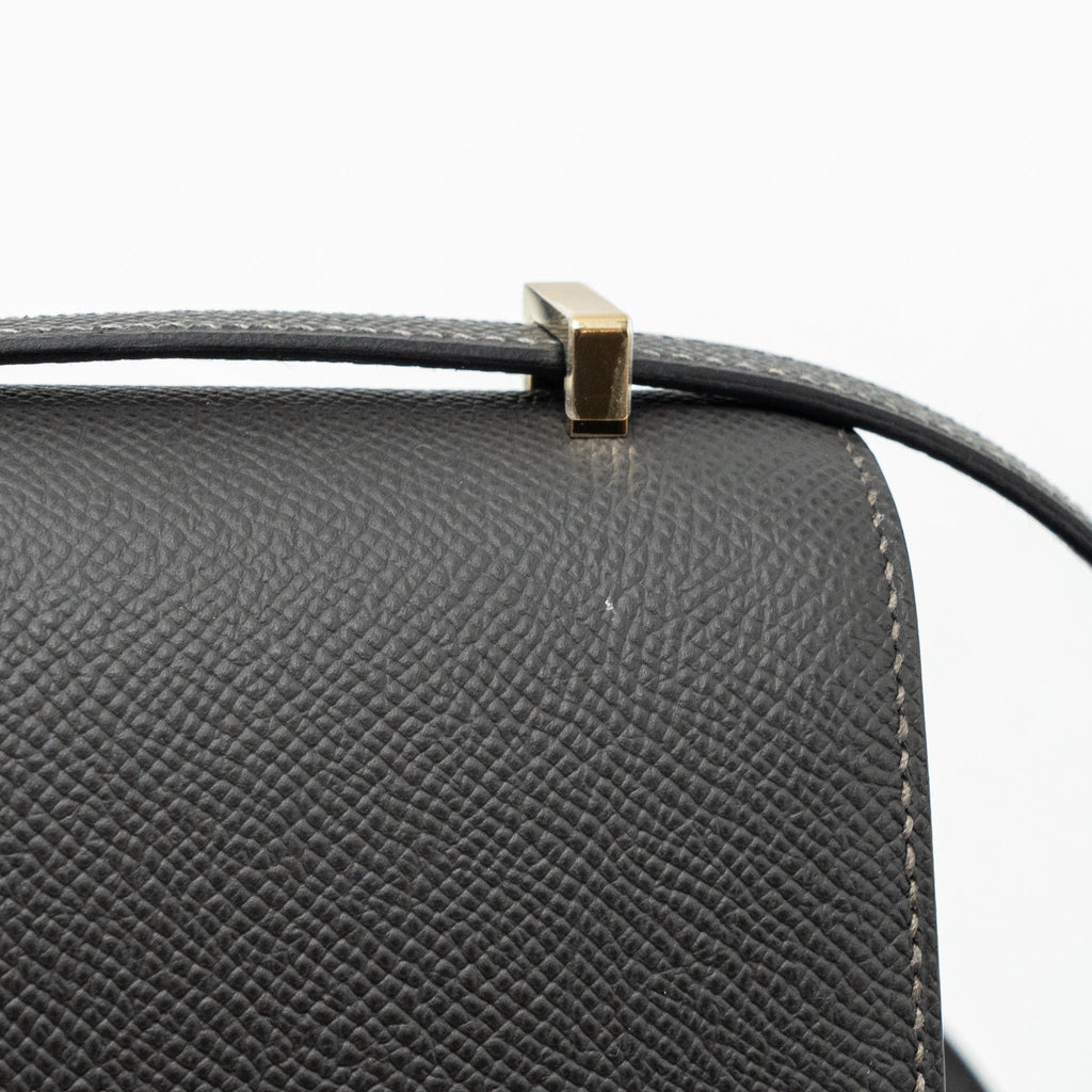 Hermes mini constance epsom graphite LGHW (New Version)