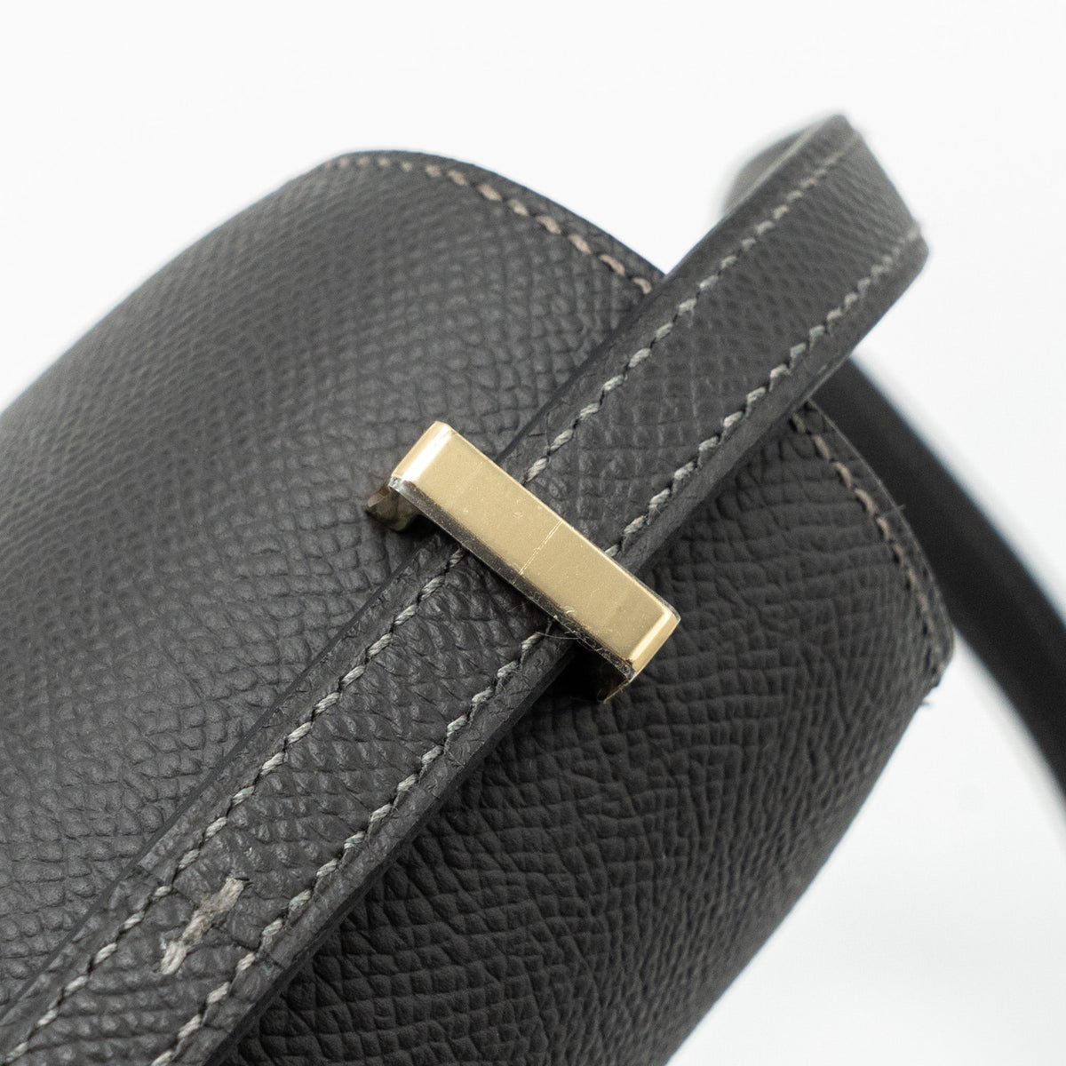 Hermes mini constance epsom graphite LGHW (New Version)