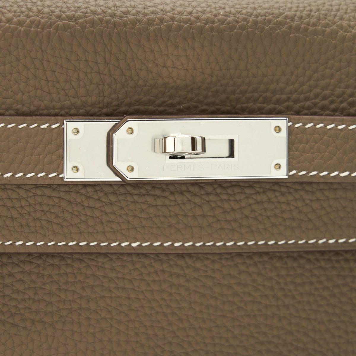 Hermes Kelly 28 Togo leather Etoupe SHW