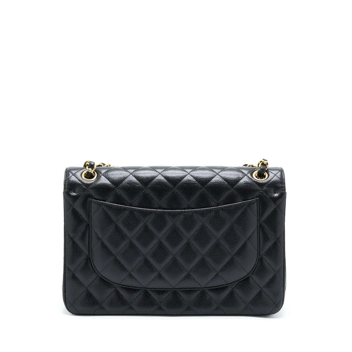 CHANEL CLASSIC JUMBO FLAP BAG CAVIAR BLACK GHW