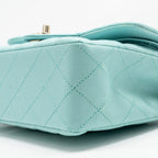 Chanel Small Classic Double Flap Bag Caviar Tiffany Blue LGHW