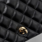 CHANEL CLASSIC MINI SQUARE FLAP BAG LAMBSKIN BLACK LGHW (MICROCHIP)