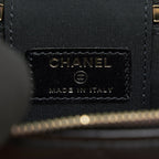 CHANEL 21A TOP HANDLE VANITY WITH CHAIN BLACK GHW