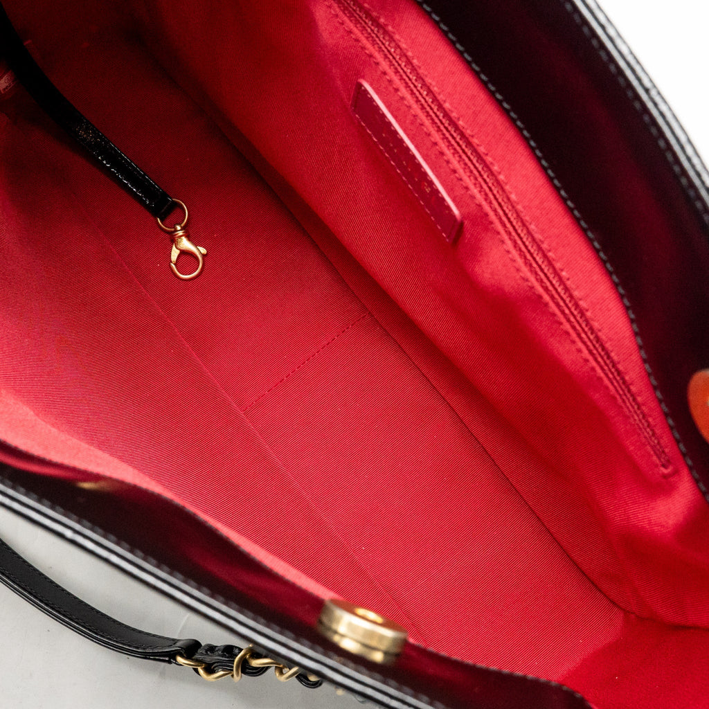 Chanel Paris-31 rue Cambon timeless shopping tote quilted shiny aged calfskin black multicoloured hardware