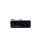 CHANEL MINI RECTANGULAR FLAP BAG PATENT LEATHER BLACK SHW