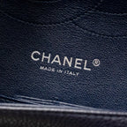CHANEL JUMBO CLASSIC DOUBLE FLAP BAG CAVIAR DARK BLUE SHW