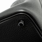HERMES PICOTIN 18 CLEMENCE SO BLACK WITH BLACK HARDWARE