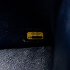 CHANEL JUMBO CLASSIC DOUBLE FLAP BAG CAVIAR DARK BLUE SHW