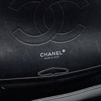 CHANEL CLASSIC FLAP BAG JUMBO PATENT BLACK SHW