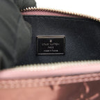 LOUIS VUITTON ALMA BB PATENT LEATHER METALLIC PINK WITH BLACK HANDLE SHW