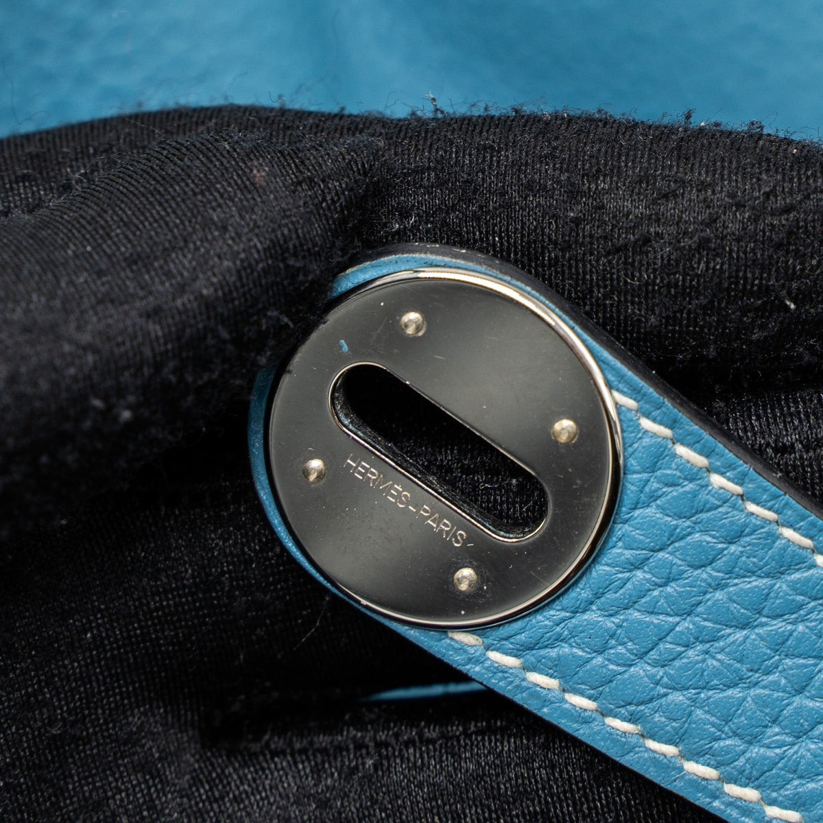 Hermes Lindy 30 Clemence Blue Jeans SHW