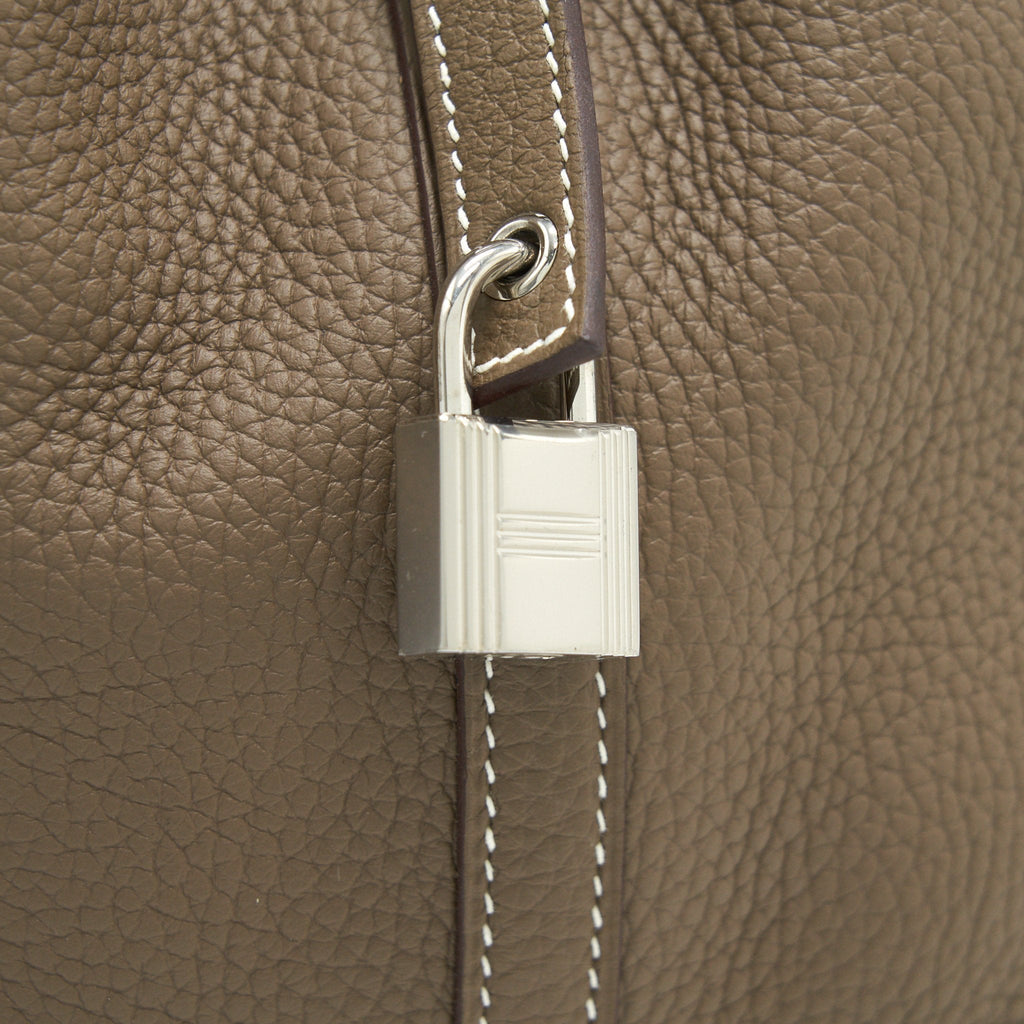 Hermes Picotin 22 Lock Bag Etoupe SHW
