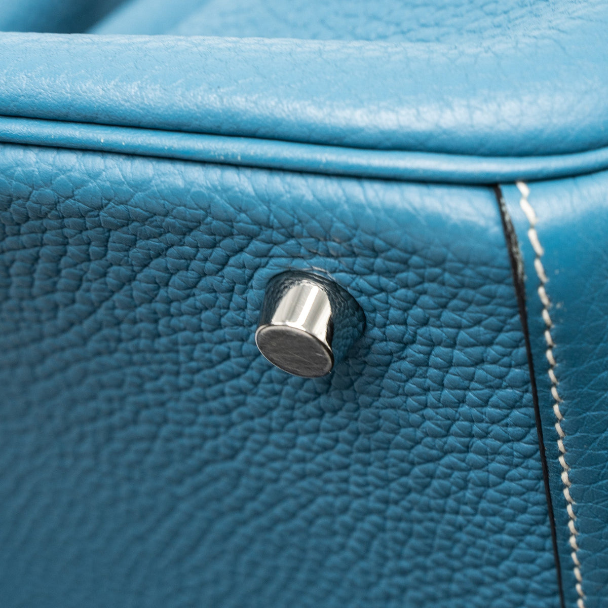 Hermes Lindy 30 Clemence Blue Jeans SHW