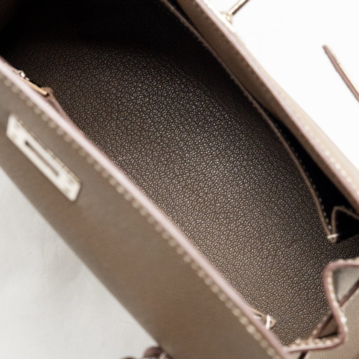 Hermes Kelly 25 Epsom Etoupe SHW