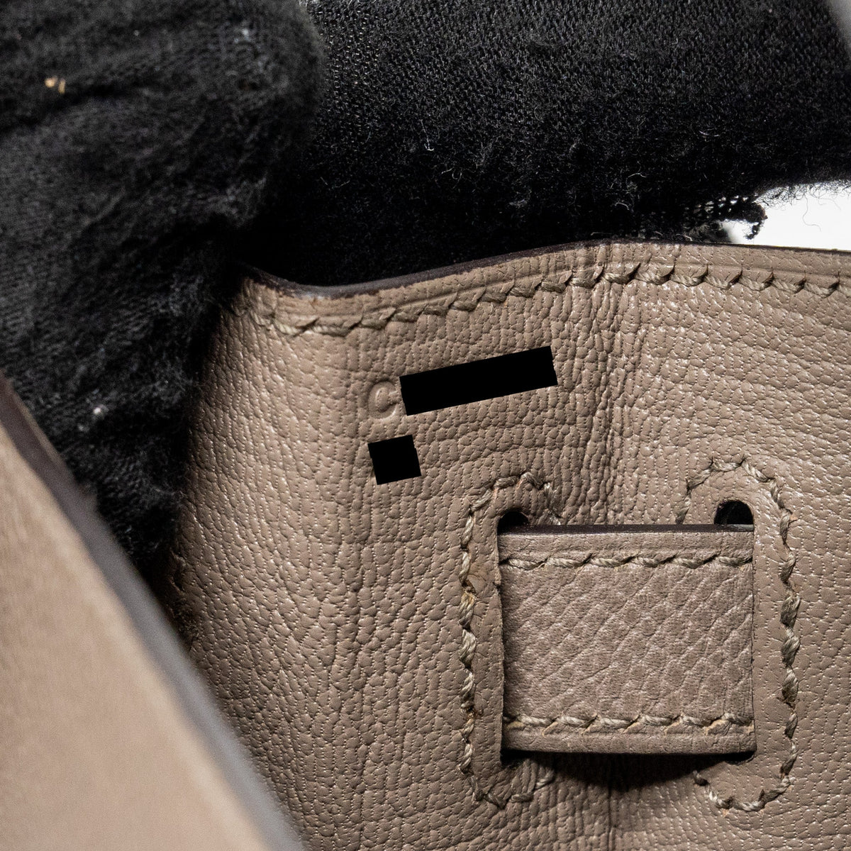HERMES KELLY 32 EPSOM M8 GRIS ASPHALTE GHW