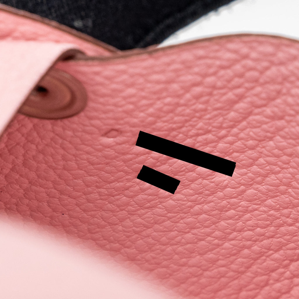 Hermes Calvi card holder chevre rose sakura SHW
