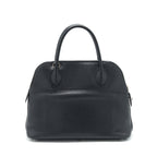 HERMES BOLIDE 31 CLEMENCE LEATHER BLACK WITH SHW