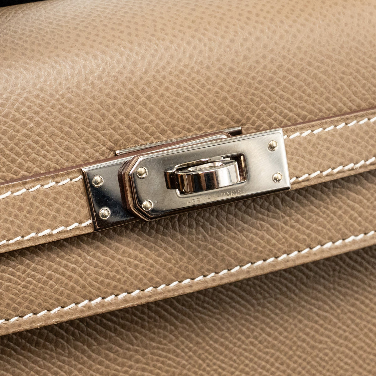 Hermes Kelly 25 Epsom Etoupe SHW