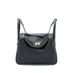 Hermes Lindy 30 Clemence Black GHW