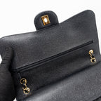 CHANEL CLASSIC JUMBO DOUBLE FLAP BAG CAVIAR BLACK GHW