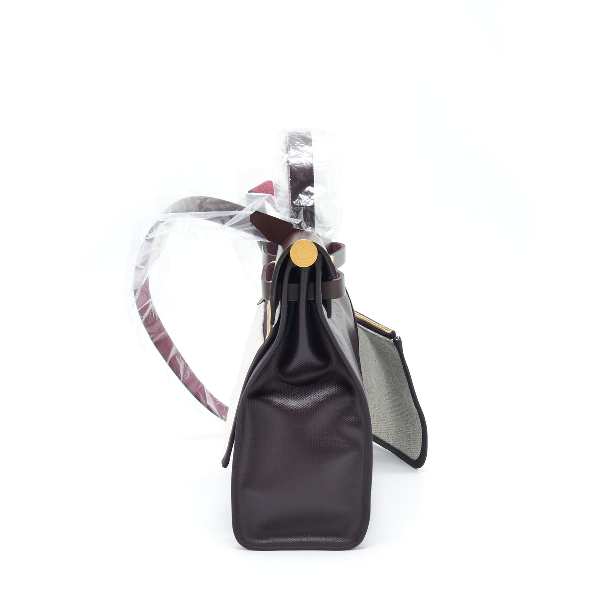 Hermes Herbag 31 Cassis/Ecru/Noir/Rouge Sellier GHW