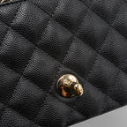 CHANEL CLASSIC MINI RECTANGULAR FLAP BAG CAVIAR BLACK GHW