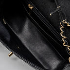 CHANEL CLASSIC MINI RECTANGULAR FLAP BAG CAVIAR BLACK GHW